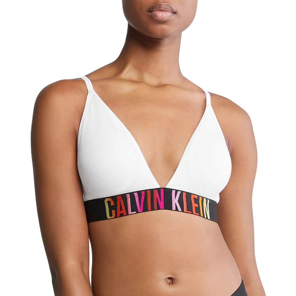 Calvin Klein Size XS White Intense Power Pride Cotton Triangle Bralette NWT